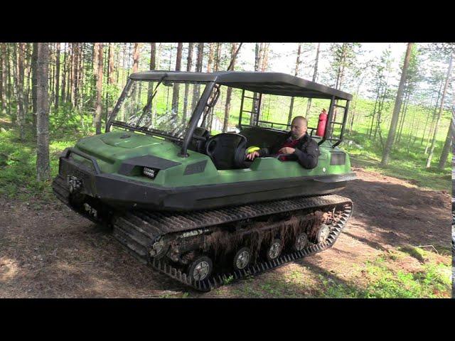 Обзор вездехода Тингер болотоход Tinger Russian tracked all-terrain vehicle