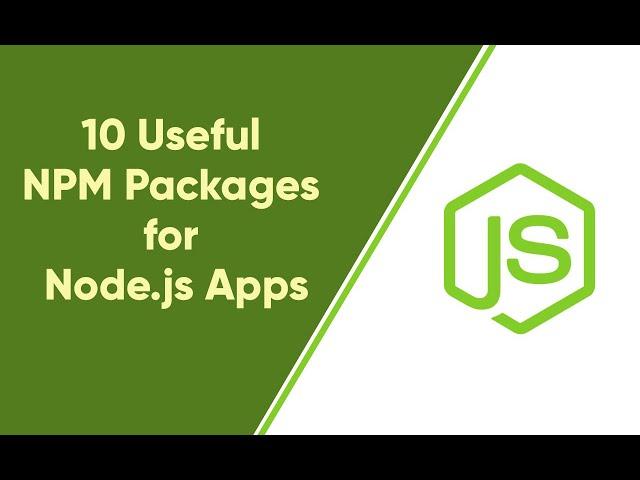 10 useful npm packages for node js