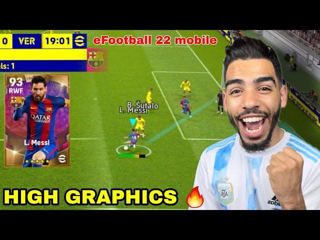 FIRST TRY OF EFOOTBALL 22 MOBILE  AWSOME GAMEPLAY + GRAPHICS 