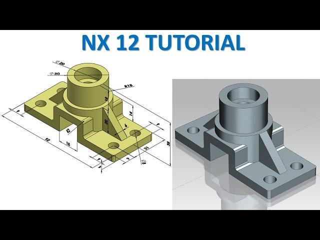 NX 12 Tutorial #60 | 3D Modeling Basic Beginners