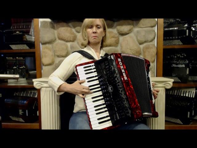 HOHNBRA96RD - NEW Red Hohner Bravo III Piano Accordion LMM 37 96 $1999