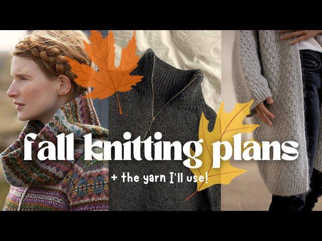 My Autumn Knitting Plans  | 8 Patterns and Yarns to Inspire You for Fall 2024 Knitting