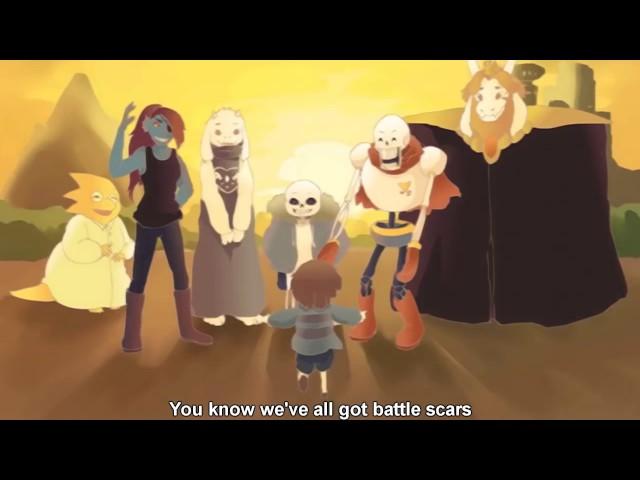 (RUS SUB) Undertale Pacifist Animations AMV END 1(вкл субтитры)