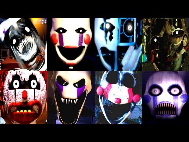 30 MARIONETTE JUMPSCARES! | Iulitm | FNAF Fan Games