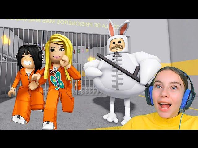 ПОБЕГ ОТ БАРРИ С АЛЁНОЙ в ROBLOX!