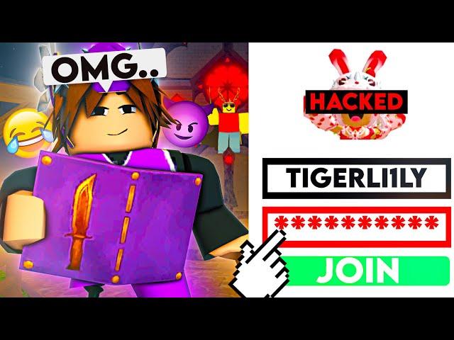 I HACKED MY GIRLFRIENDS ACCOUNT in MM2..  (Murder Mystery 2)