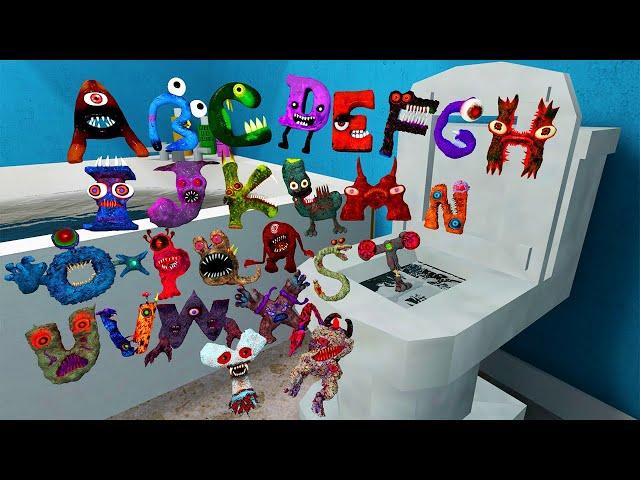  TOILET ALL CURSED ALPHABET LORE (A-Z) FAMILY SPARTAN KICKING Garry's Mod