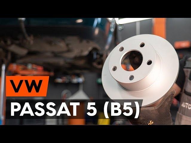 Как заменить задние тормозные диски на VW PASSAT 5 (B5) [ВИДЕОУРОК AUTODOC]