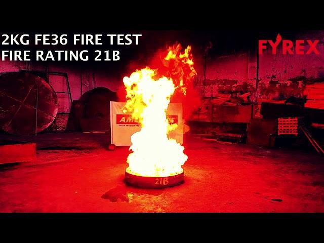 Fyrex 2kg Chemours FE-36 Fire Test Video