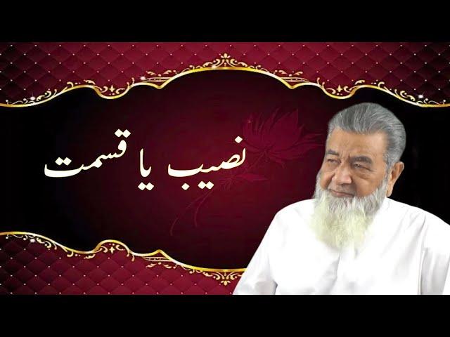 نصیب  یا قسمت | Baba Jee Irfan ul haq