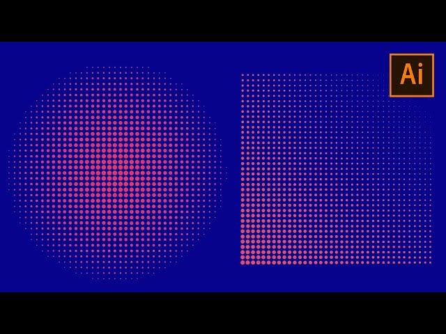 5 Steps Only || How To Make Halftone Dots Shape With Adobe Illustrator||Adobe Illustrator Tutorial