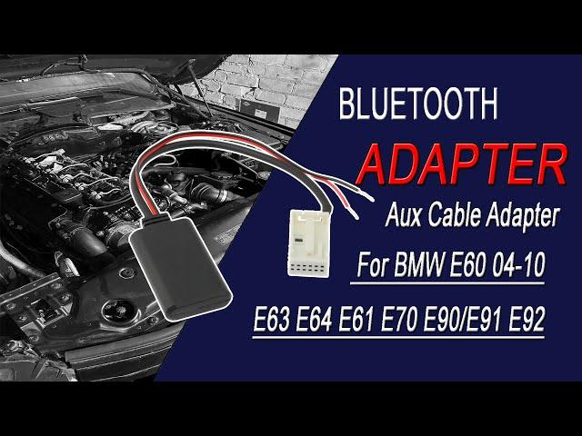 Bluetooth installation in BMW E60/E61 Cheap Bluetooth adapter from Aliexpress.