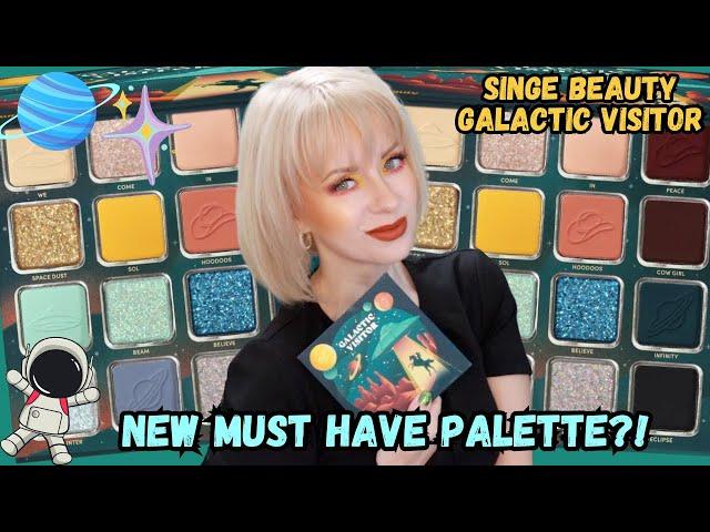 NEW Singe Beauty GALACTIC VISITOR PALETTE 2 Looks Tutorial + Wear Test