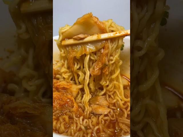 jin ramen with tuna and kimchi #asmr #koreanfood