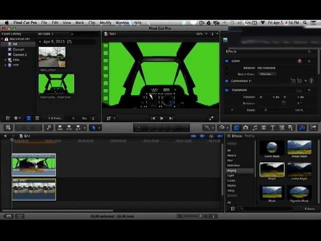 How to use the Keyer in Final Cut Pro X