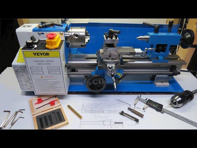 Mini Lathe Unboxing, Setup, Review & First Cut. VEVOR 7" X 12" Variable Speed