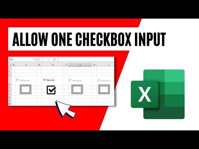 How To Allow Only One Checkbox to Be Checked in Excel