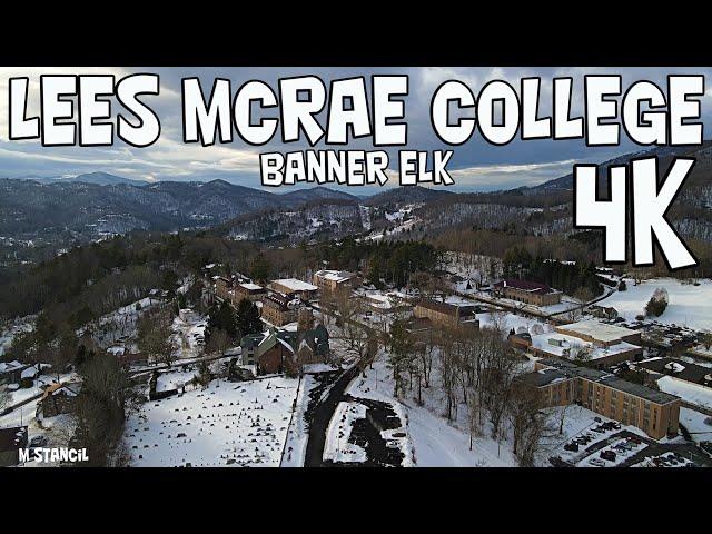 Lees McRae College/ Banner Elk 4K in the Snow (DJI Mavic Air 2 Drone Footage) Middle of Ski Country!