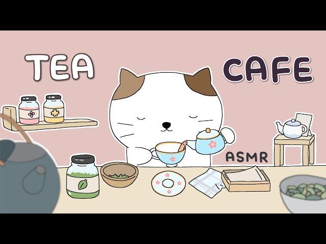 ASMR Relaxing Tea cafe|green tea & cafe