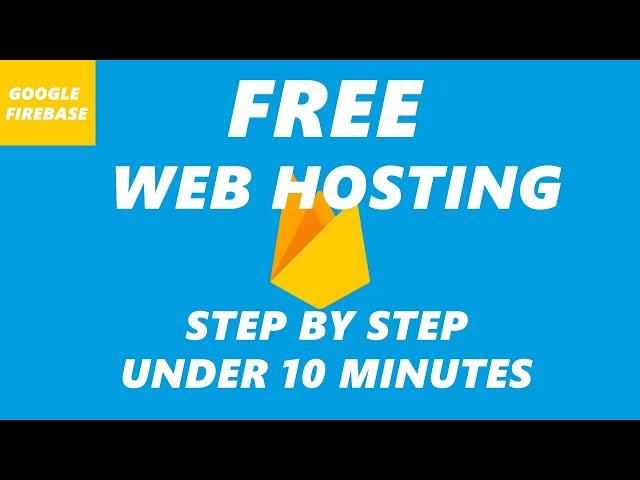 How to host a website for FREE - Google Firebase Website Hosting Tutorial Step By Step for beginners