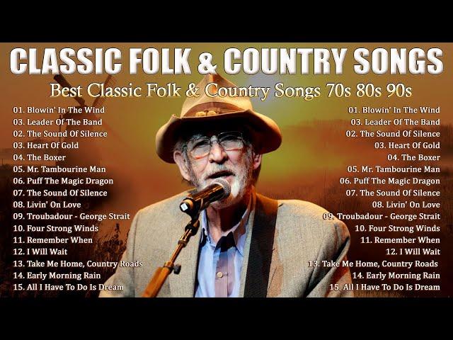 Jim Croce, John Denver, Don Mclean, Cat Stevens, Simon & Garfunkel - Classic Folk Songs 60's 70's 