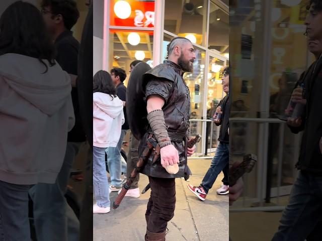 Ragnar Lothbrok Walking in Public #reactionvideo #fashion #ragnarlothbrok #foryou #reaction #fashion