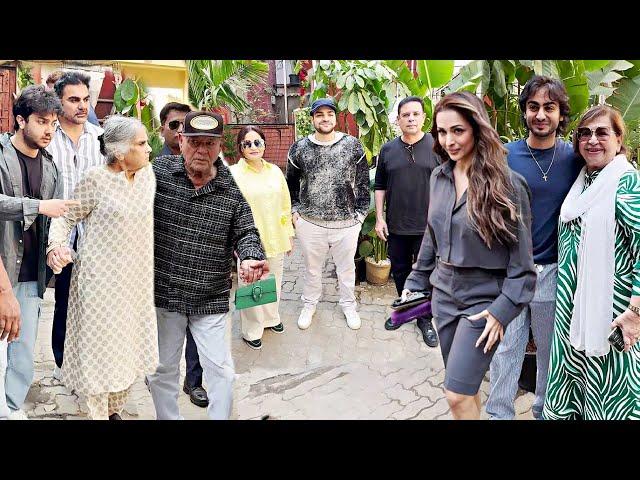 Salman Khan Family At Malaika Arora New Restaurant In Bandra  | Salim Khan, Sushila Charak, Helen