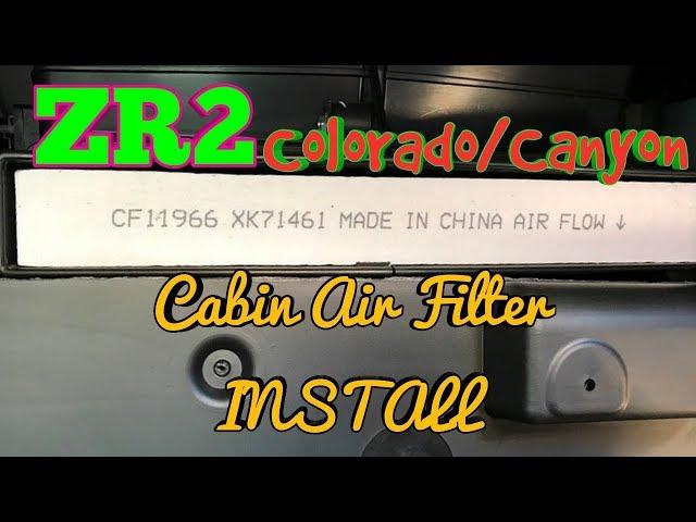 ZR2 DURAMAX | COLORADO/CANYON CABIN AIR FILTER REPLACEMENT