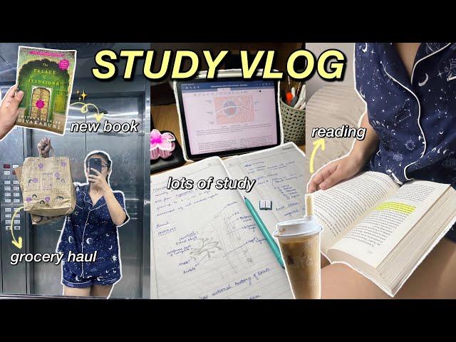 STUDY VLOG: studying, new book, deep cleaning, organising, honest skincare!⭐️