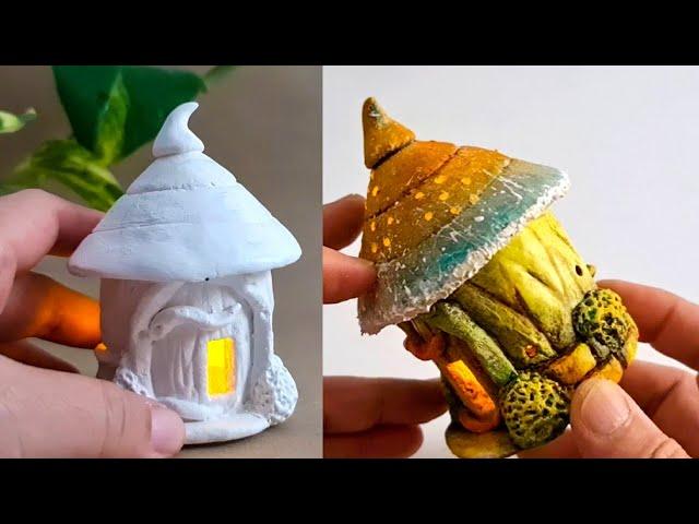 DIY Fairy House Lamps with Homemade Baking Soda Clay!