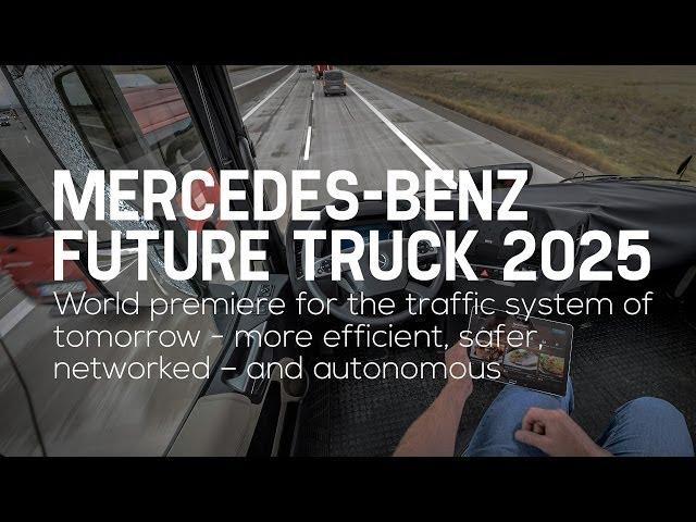 Self-driving Mercedes-Benz Future Truck 2025