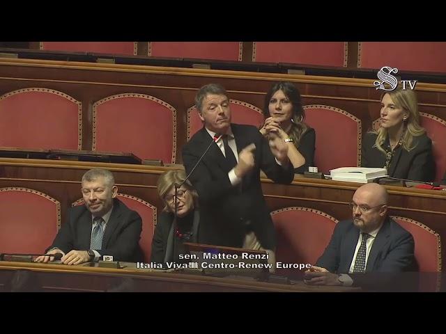 Renzi - Intervento in Senato (28.12.24)