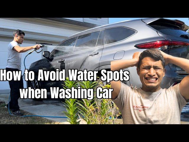 How to Avoid Water Spots when Washing Car - Izaguirre Mobile Detailing