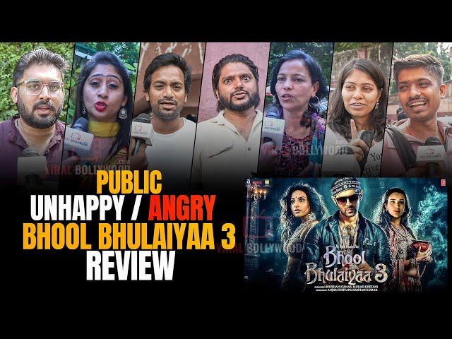 Bhool Bhulaiyaa 3 | Public UNHAPPY / ANGRY Review | Kartik Aaryan, Madhuri, Vidya