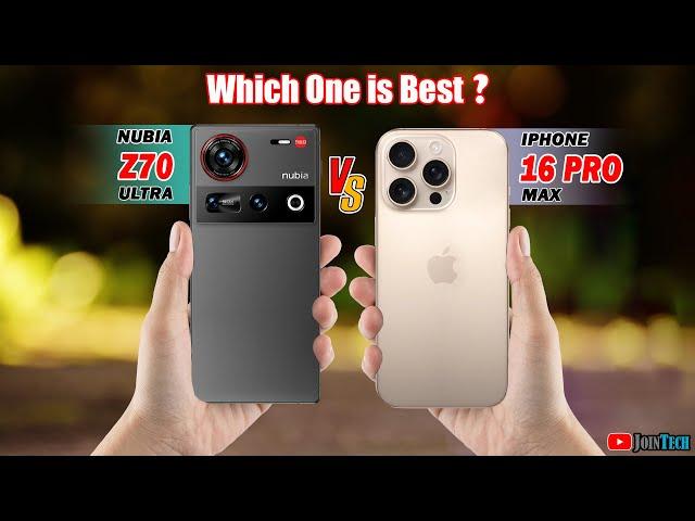  Duel High Tech!! Nubia Z70 Ultra Vs iPhone 16 Pro Max Off in a Smartphone Showdown!