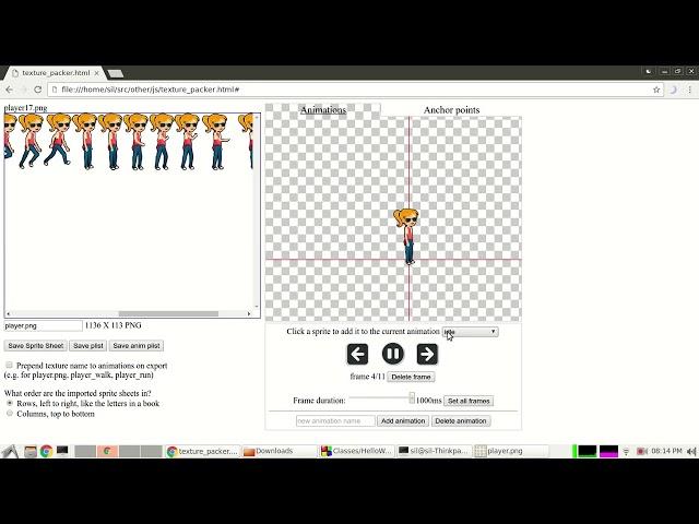 Free Cocos2d x sprite sheet and animation editor