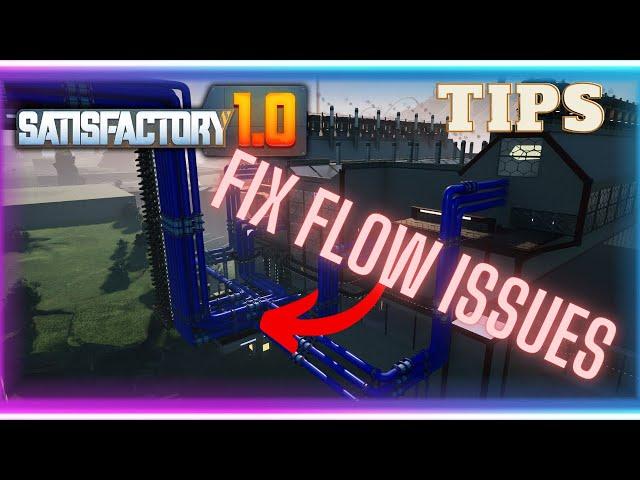 Guide for Fluid Mechanics + Flow rate bug fixes (Mk 2 pipe bug) | Tips and Tricks | Satisfactory 1.0