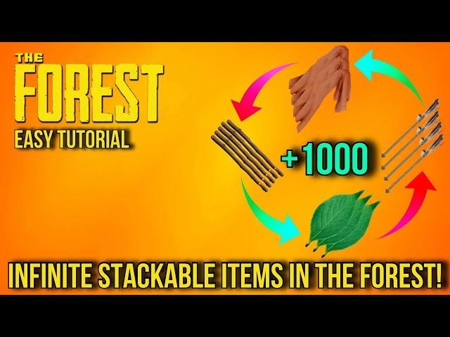 The Forest - Super Easy Duplication Glitch - Infinite Stackable Items In The Forest! (Easy Tutorial)