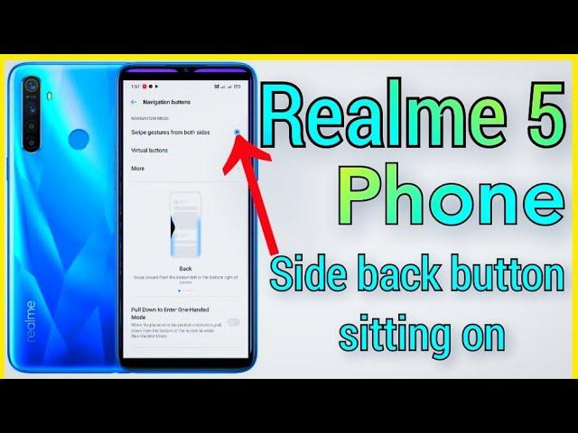 Realme 5 Phone side back Setting on..#rajuhelp24 #setting #phone #phone #realme