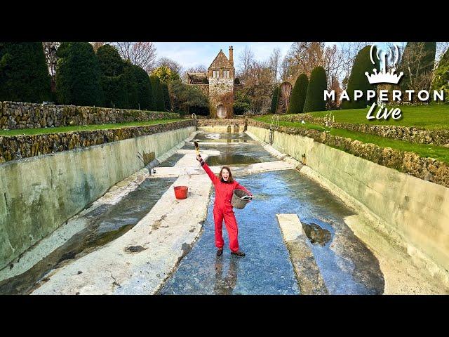 Draining & Cleaning our MASSIVE 18th Century Swimming Pool (again!)