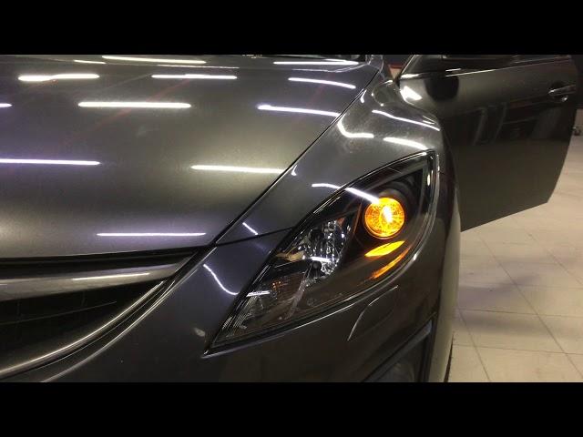 Mazda 6 gh замена линз тюнинг фар bi-led диодные линзы