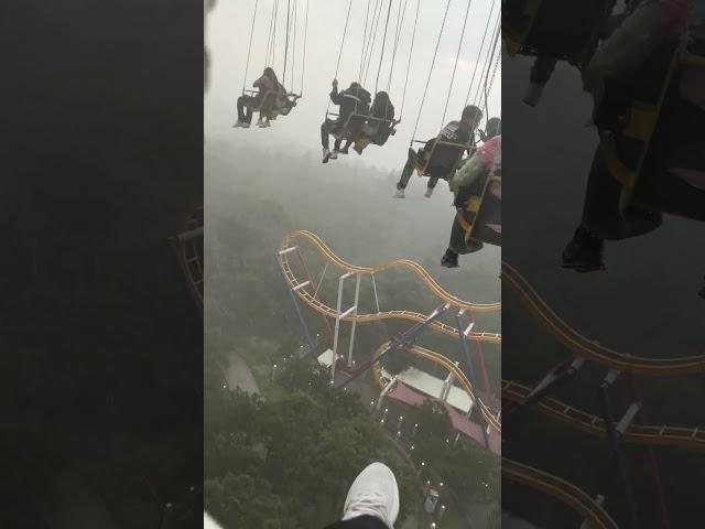 Riders Left Dangling High Over Amusement Park as Storm Hits