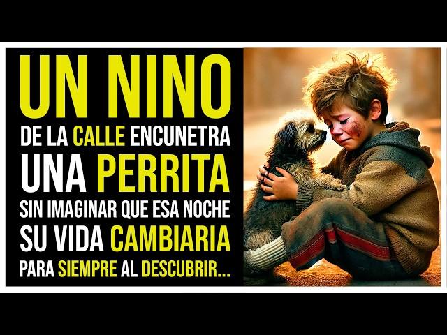 UN NINO DE LA CALLE ENCUENTRA UNA PERRITA, SIN IMAGINAR QUE ESA NOCHE SU VIDA CAMBIARÍA PARA SIEMPRE