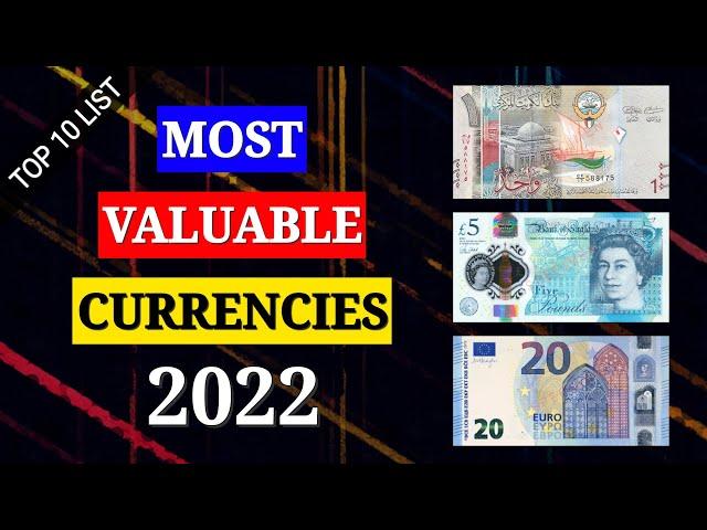 Top 10 Most Valuable Currencies In The World 2022