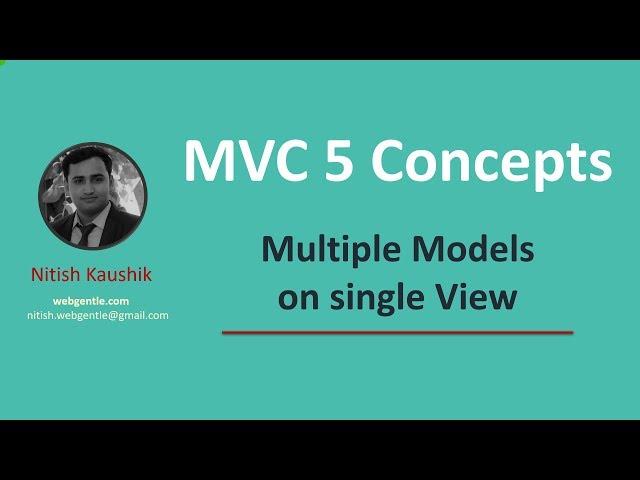 6 ways to return multiple models on a single view in MVC 5 | Advanced MVC 5 concepts