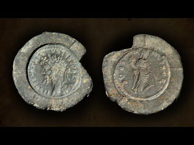 Ancient Roman Coin Counterfeit Mold