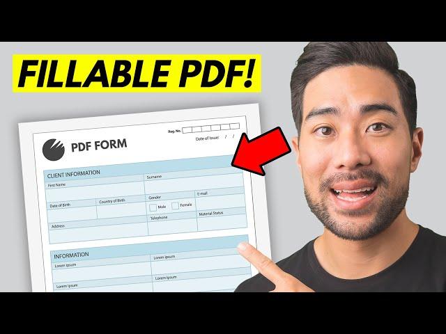 How To Create a Fillable PDF Form For FREE!