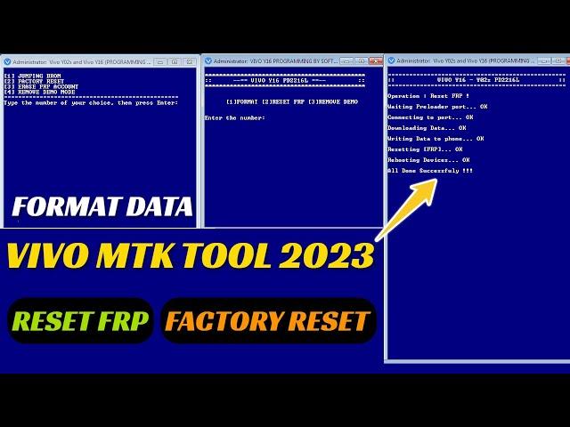 VIVO MTK TOOL 2022 | Reset FRP | Format Data | Enable BROM