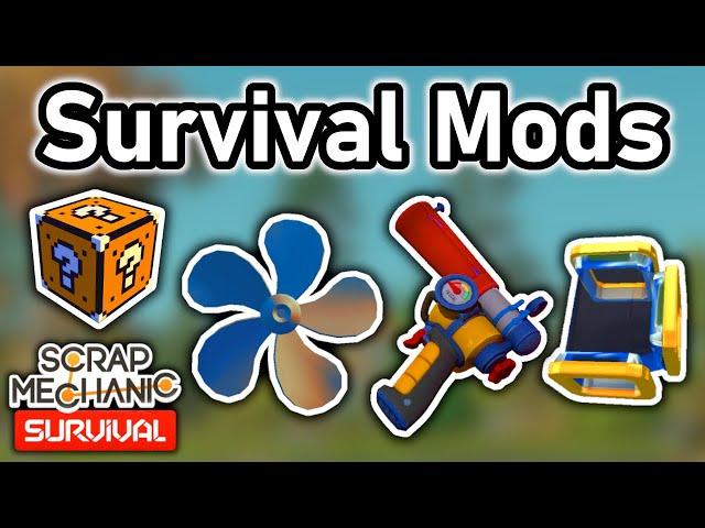 10 EPIC Survival Mods YOU Should Know! (Scrap Mechanic Mod Showcase)