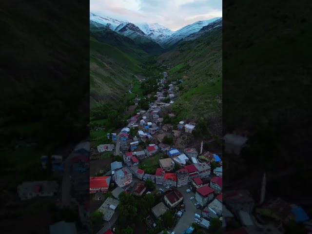 Şırnak Uludere uzungeçit beldesi havadan kuş bakışı